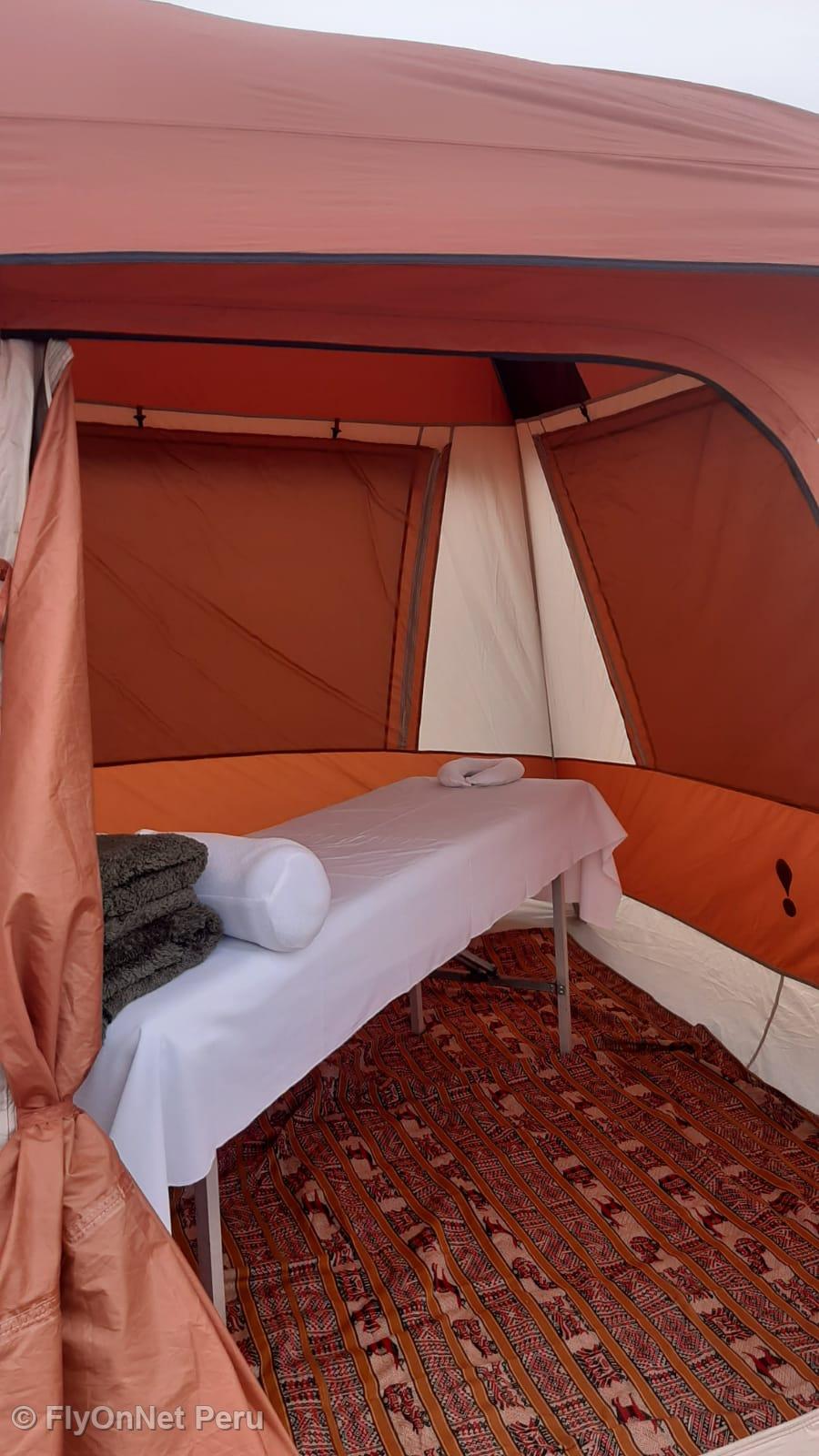 フォトアルバム: インペリアルインカトレイルでのトレッキング中のスパ専用テント